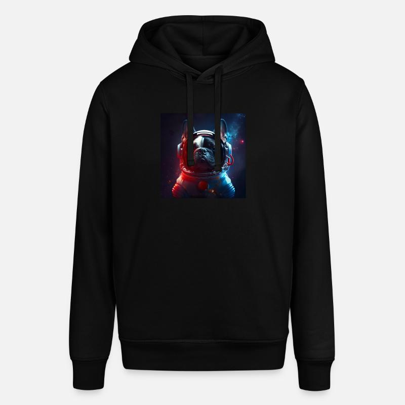 Conception « Astronaute » du bouledogue français - Sweat à capuche SOUNDER Stanley/Stella Unisexe - noir