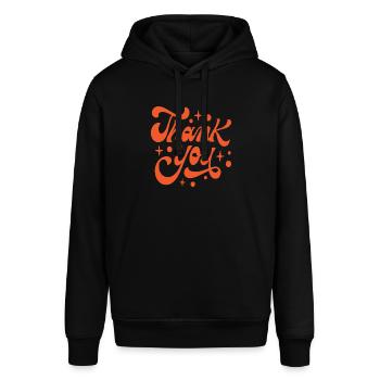 Thank you - Stanley/Stella Unisex Hoodie SOUNDER - Schwarz - Vorne - Alina (178cm) & Michal (187cm)