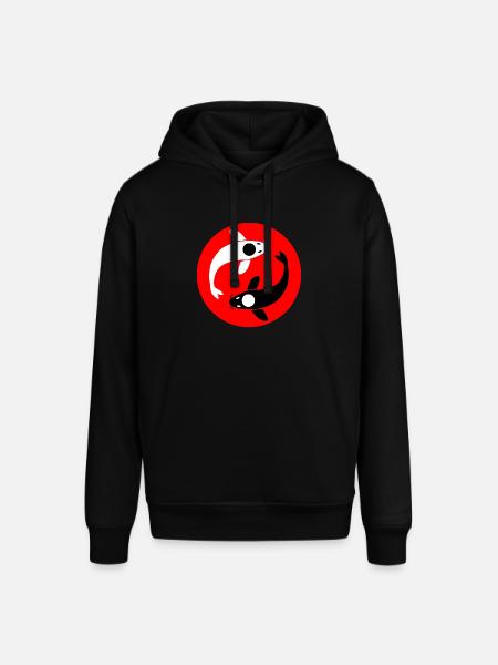 Yin and Yang Koi carp - Stanley/Stella SOUNDER Unisex Hoodie - black
