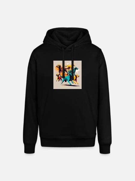 Hunde Gruppe - Bunte Hunde - Stanley/Stella Unisex Hoodie SOUNDER - Schwarz