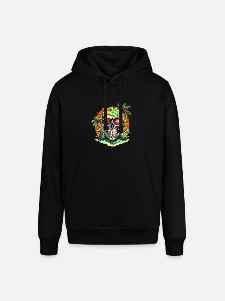 Beach Skull - Stanley/Stella SOUNDER Unisex Hoodie - black