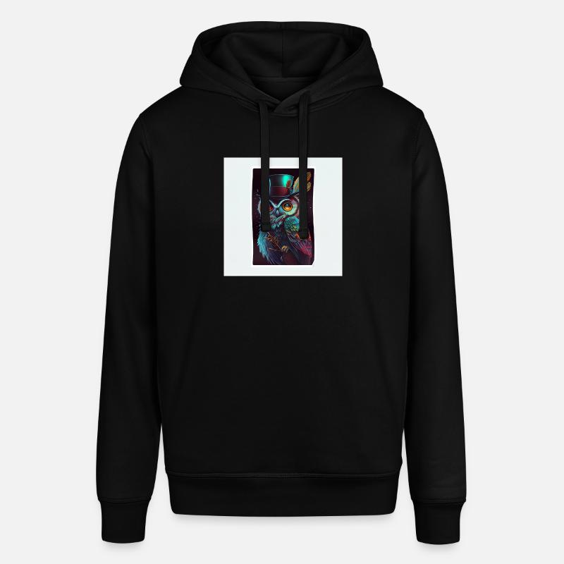 Autocollant Cool Owl - Sweat à capuche SOUNDER Stanley/Stella Unisexe - noir