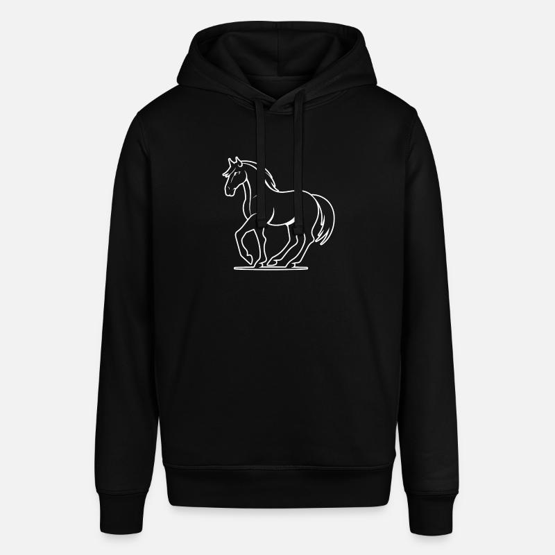 Poney tête de cheval - Sweat à capuche SOUNDER Stanley/Stella Unisexe - noir