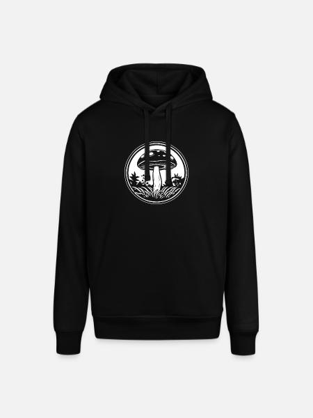 Mushroom Mushroom Picker Mushrooms Fungi - Stanley/Stella SOUNDER Unisex Hoodie - black