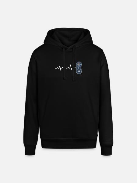 Gaming heartbeat Console HeartBeat - Stanley/Stella SOUNDER Unisex Hoodie - black