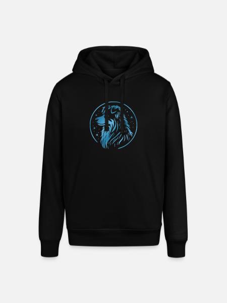 Dream dog Aussie blue - Stanley/Stella SOUNDER Unisex Hoodie - black