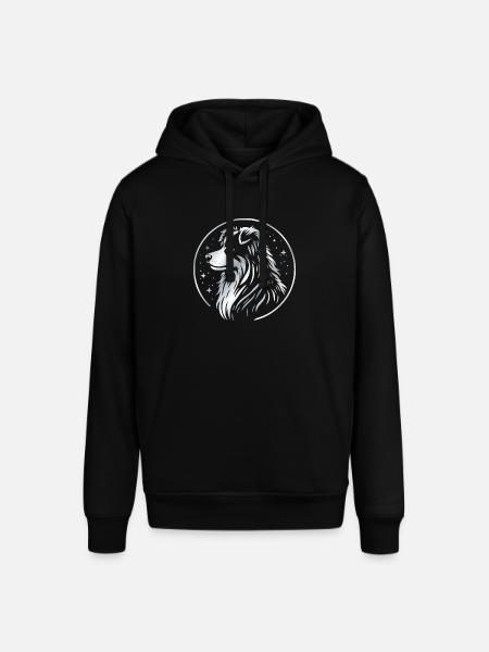 Dream dog Aussie silver - Stanley/Stella SOUNDER Unisex Hoodie - black