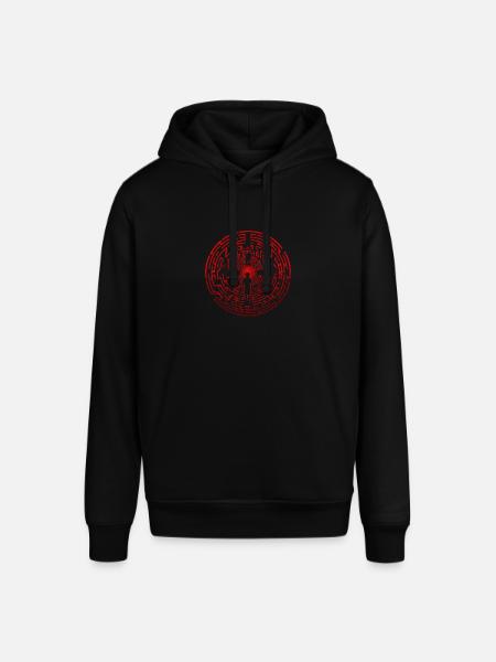 Red Labyrinth - Stanley/Stella SOUNDER Unisex Hoodie - black