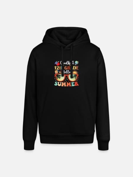 Goodbye 12th Grade Hello Summer - Stanley/Stella SOUNDER Unisex Hoodie - black