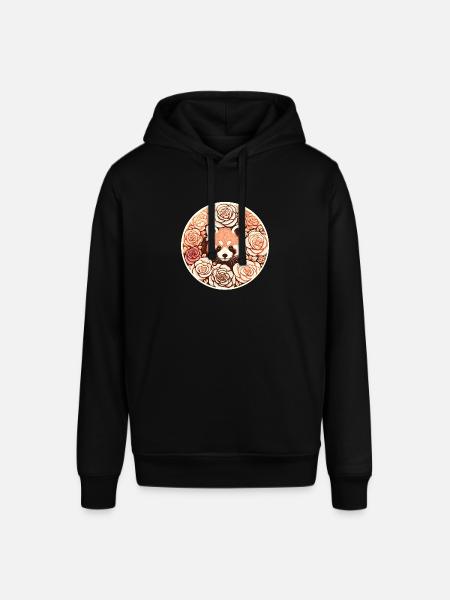 Red Panda Bear - Stanley/Stella SOUNDER Unisex Hoodie - black