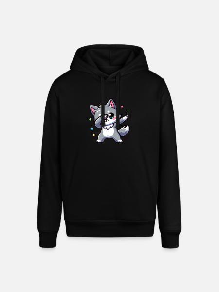 Cute little wolf - Stanley/Stella SOUNDER Unisex Hoodie - black