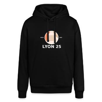 Legendäre Lyon 25 Treppe - Stanley/Stella Unisex Hoodie SOUNDER - Schwarz - Vorne - Alina (178cm) & Michal (187cm)