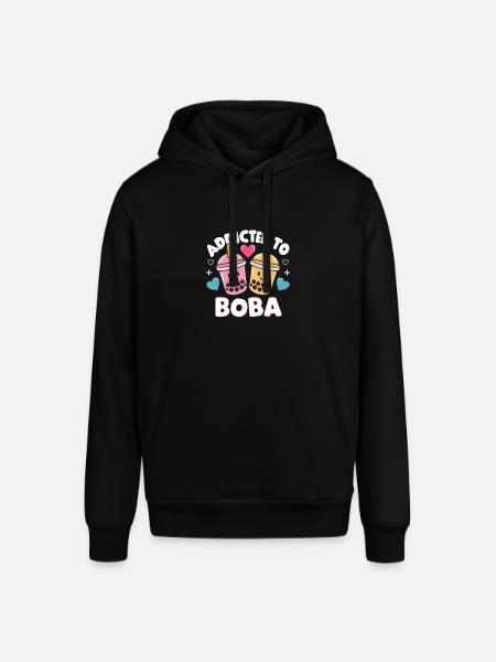 Cute Kawaii Boba - Stanley/Stella SOUNDER Unisex Hoodie - black