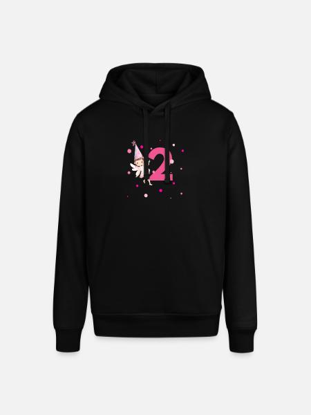 2nd Birthday Pink Fairy - Stanley/Stella SOUNDER Unisex Hoodie - black
