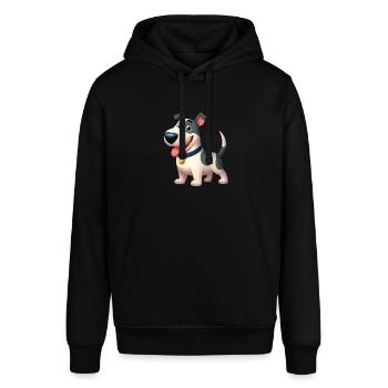 Bull Terrier 3 - Stanley/Stella SOUNDER Unisex Hoodie - black - Front - Alina (178cm) & Michal (187cm)