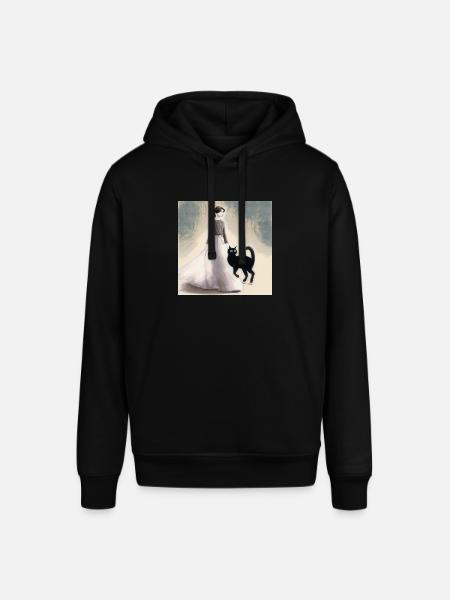 About a cat that... - Stanley/Stella SOUNDER Unisex Hoodie - black