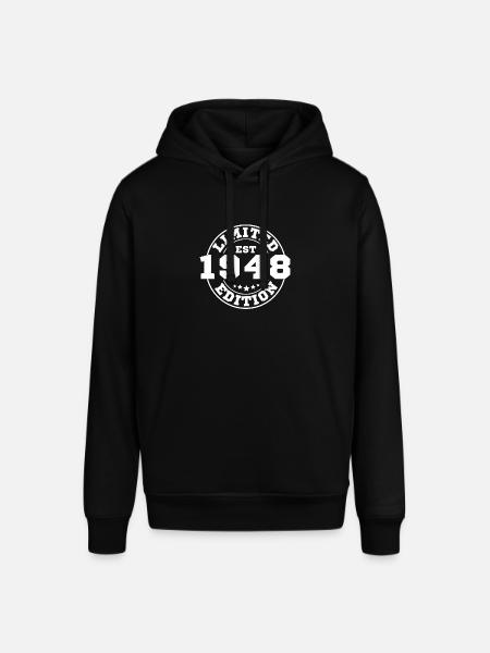 1948 Limitierte Auflage - Stanley/Stella Unisex Hoodie SOUNDER - Schwarz