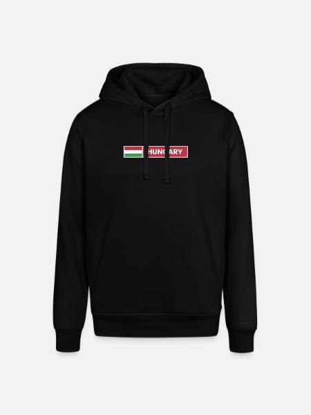 Hungary National Flag - Stanley/Stella SOUNDER Unisex Hoodie - black