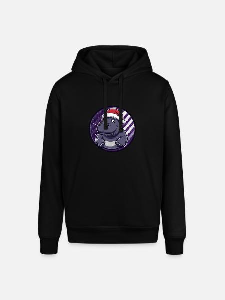 Nilpferd Weihnachten X-Mas - Stanley/Stella Unisex Hoodie SOUNDER - Schwarz