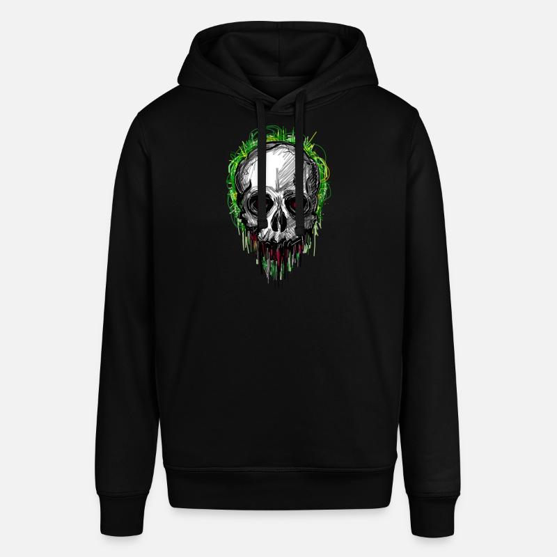 skull_scribble - Sweat à capuche SOUNDER Stanley/Stella Unisexe - noir