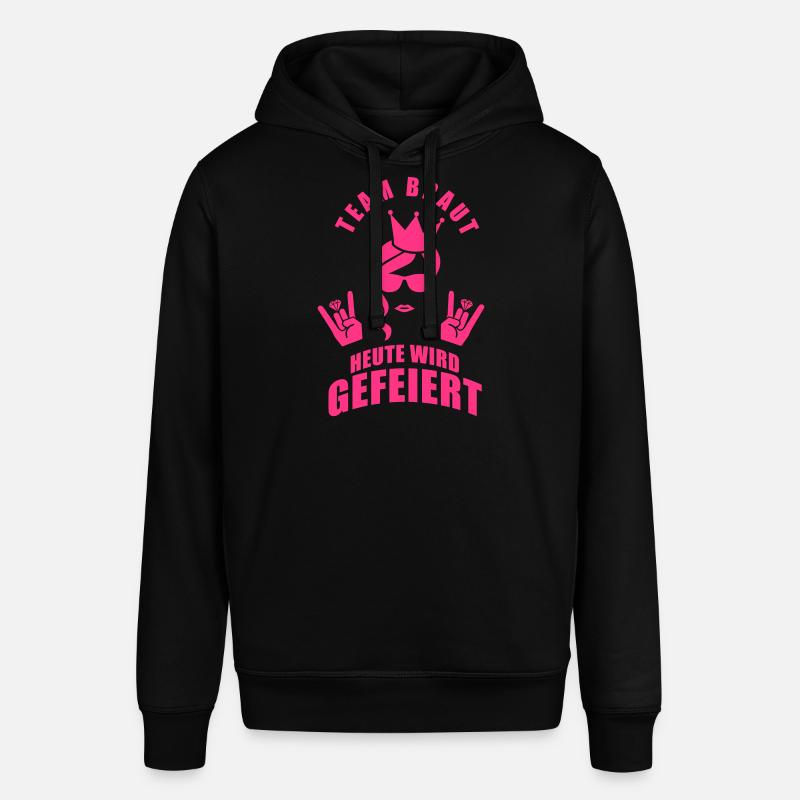 Team Braut - Heute wird gefeiert - Stanley/Stella Unisex Hoodie SOUNDER - Schwarz