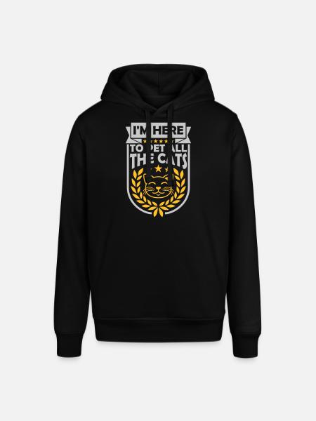 Pet All The Cats - Stanley/Stella SOUNDER Unisex Hoodie - black