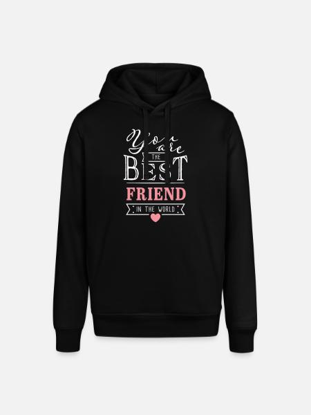 Bästa vän - Bästa vän vänskapspresent - Luvtröja SOUNDER unisex från Stanley/Stella - svart
