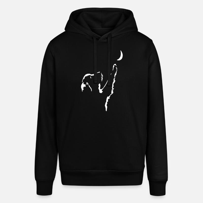 Chien avec lune - Sweat à capuche SOUNDER Stanley/Stella Unisexe - noir