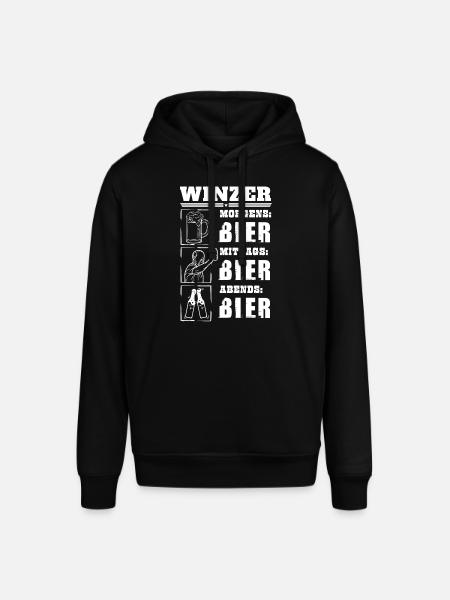 Mon quotidien de vigneron - Sweat à capuche SOUNDER Stanley/Stella Unisexe - noir