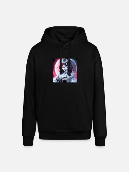 🌙 Umarme das Neon-Mondlicht 🌙 - Stanley/Stella Unisex Hoodie SOUNDER - Schwarz