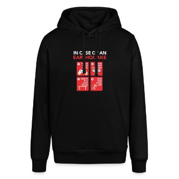 Gamer Erdbeben - Gaming Love - Stanley/Stella Unisex Hoodie SOUNDER - Schwarz - Vorne - Alina (178cm) & Michal (187cm)