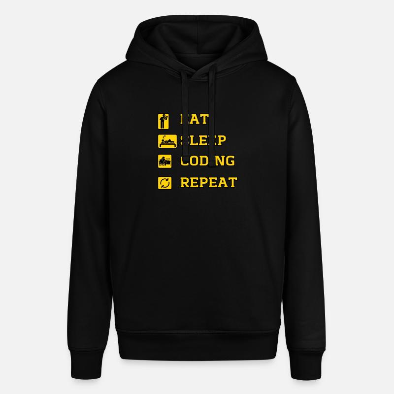 Eat Coding Repeat - Sweat à capuche SOUNDER Stanley/Stella Unisexe - noir