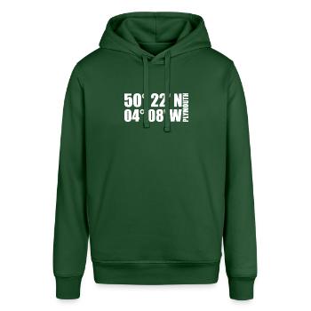 Coordonnées de Plymouth - Sweat à capuche SOUNDER Stanley/Stella Unisexe - vert bouteille - Devant - Alina (178cm) & Michal (187cm)