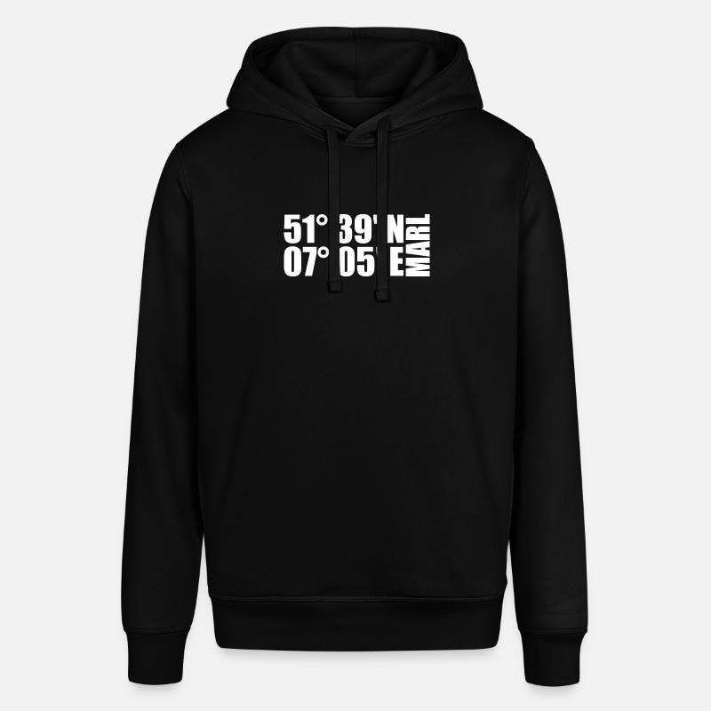 Coordonnées de marl - Sweat à capuche SOUNDER Stanley/Stella Unisexe - noir