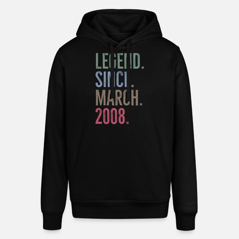 Légende depuis mars 2008 - Sweat à capuche SOUNDER Stanley/Stella Unisexe - noir
