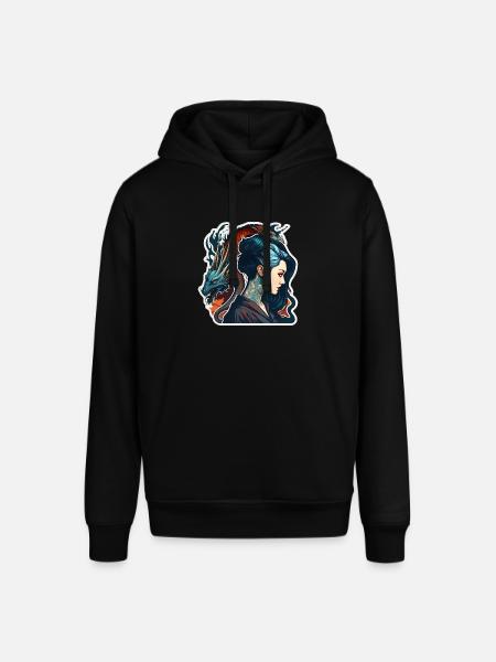Beauty & Dragon - Stanley/Stella SOUNDER Unisex Hoodie - black