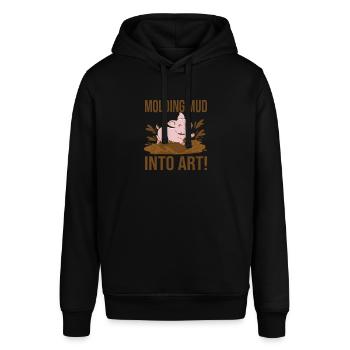 Töpfern - Stanley/Stella Unisex Hoodie SOUNDER - Schwarz - Vorne - Alina (178cm) & Michal (187cm)