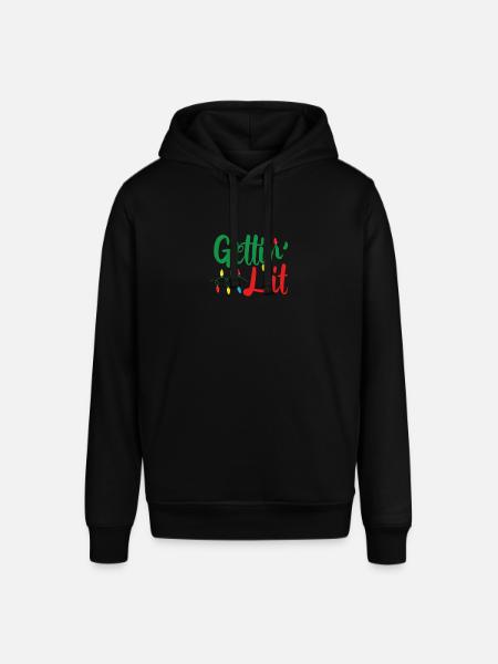 Light Christmas candles - Stanley/Stella SOUNDER Unisex Hoodie - black