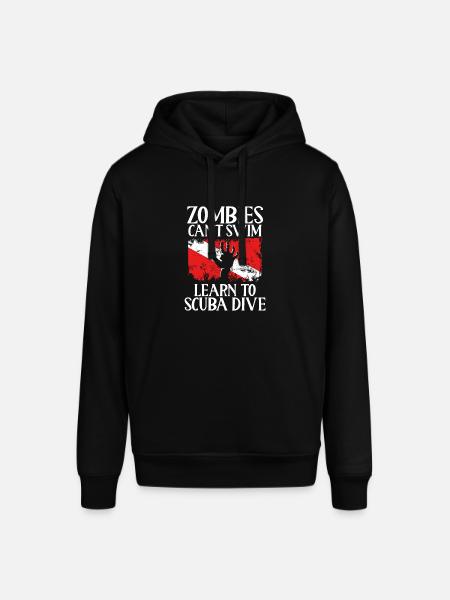 Zombies cannot learn to swim, - Stanley/Stella SOUNDER Unisex Hoodie - black