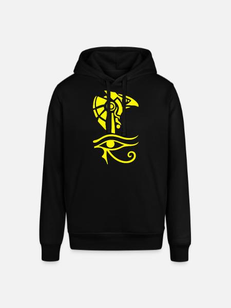 Dieu égyptien et oeil d'Horus - Sweat à capuche SOUNDER Stanley/Stella Unisexe - noir
