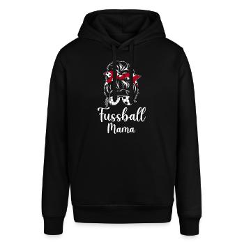 Fussball Mama - Stanley/Stella Unisex Hoodie SOUNDER - Schwarz - Vorne - Alina (178cm) & Michal (187cm)