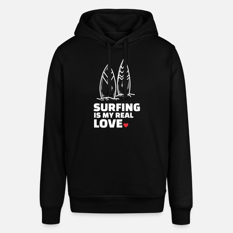J’adore surfer - Sweat à capuche SOUNDER Stanley/Stella Unisexe - noir