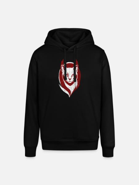 Cool Cat Logo Katt Kattunge - Luvtröja SOUNDER unisex från Stanley/Stella - svart