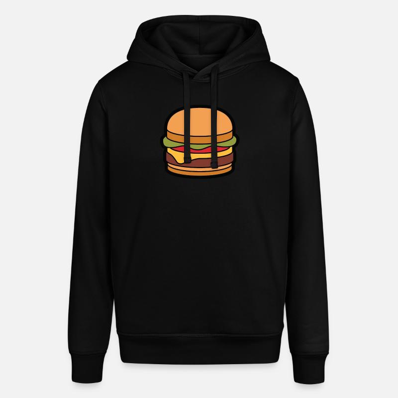Cheeseburger Hamburger - Stanley/Stella SOUNDER Unisex Hoodie - black