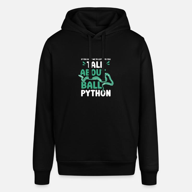talk about ball python - Stanley/Stella Unisex Hoodie SOUNDER - Schwarz