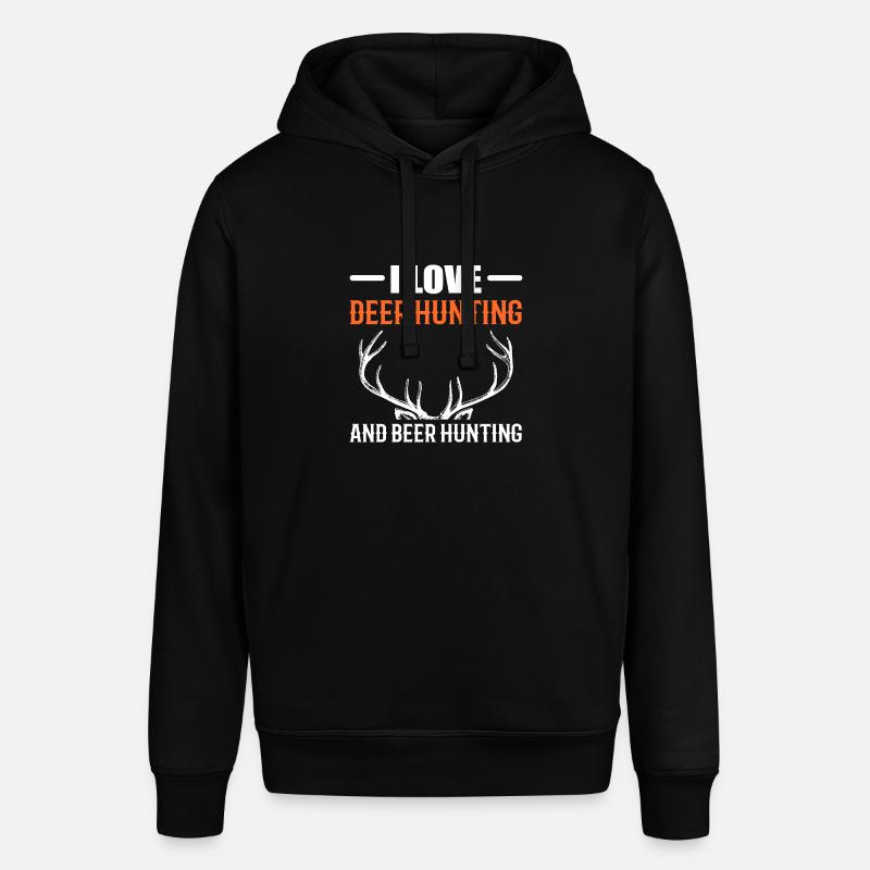 Bierjagd Hirschjäger Geschenk - Stanley/Stella Unisex Hoodie SOUNDER - Schwarz