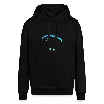 Paragliding Testival - Stanley/Stella Unisex Hoodie SOUNDER - Schwarz - Vorne - Alina (178cm) & Michal (187cm)