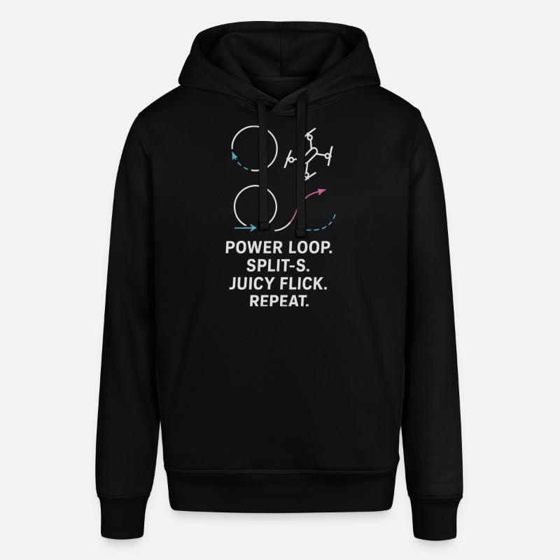 Power Loop Split-S Juicy Flick Repeat - Stanley/Stella Unisex Hoodie SOUNDER - Schwarz