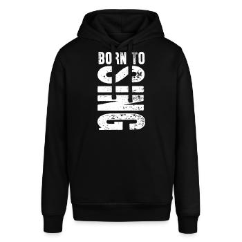 Zum Singen geboren / Born to sing Geschenk - Stanley/Stella Unisex Hoodie SOUNDER - Schwarz - Vorne - Alina (178cm) & Michal (187cm)