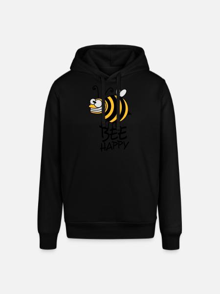 Thick crazy bee bee happy - Stanley/Stella SOUNDER Unisex Hoodie - black